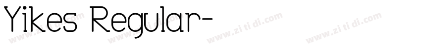 Yikes Regular字体转换